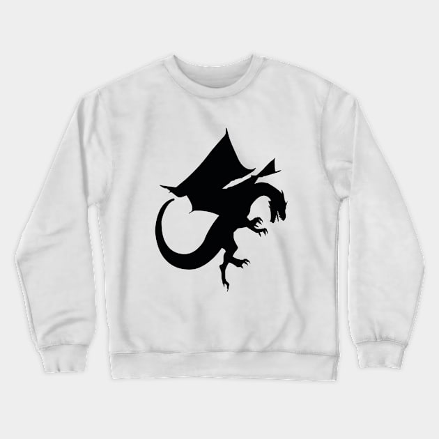 black dragon Crewneck Sweatshirt by Danksthetic